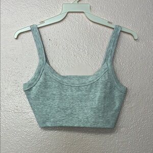 Light Grey Cropped Tank Top